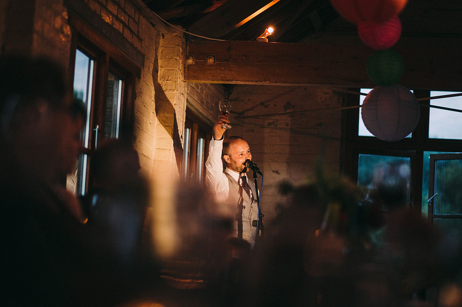 Speeches at an Isis Farmhouse wedding