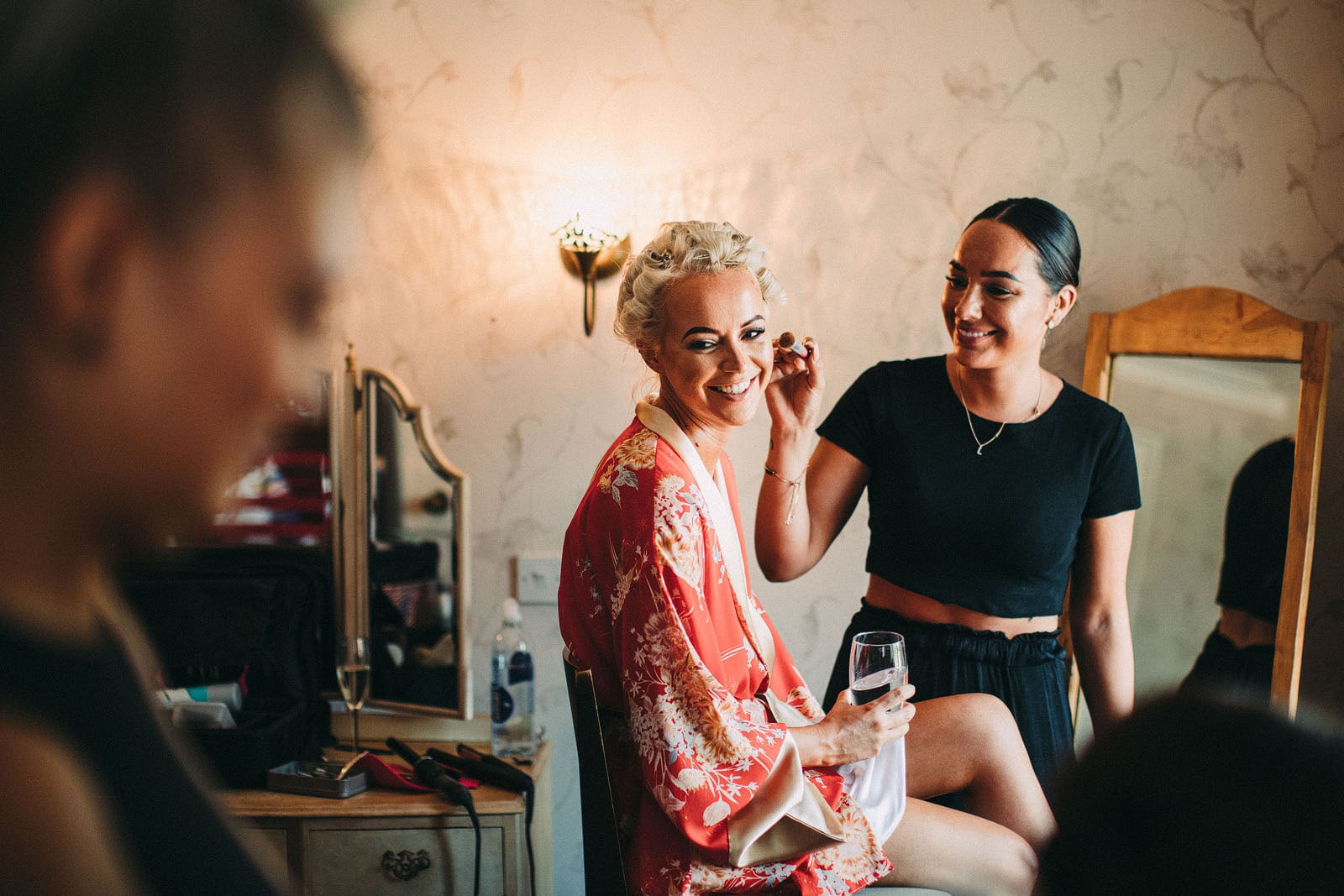 Bride Makeup Image at an Arley Hall Wedding