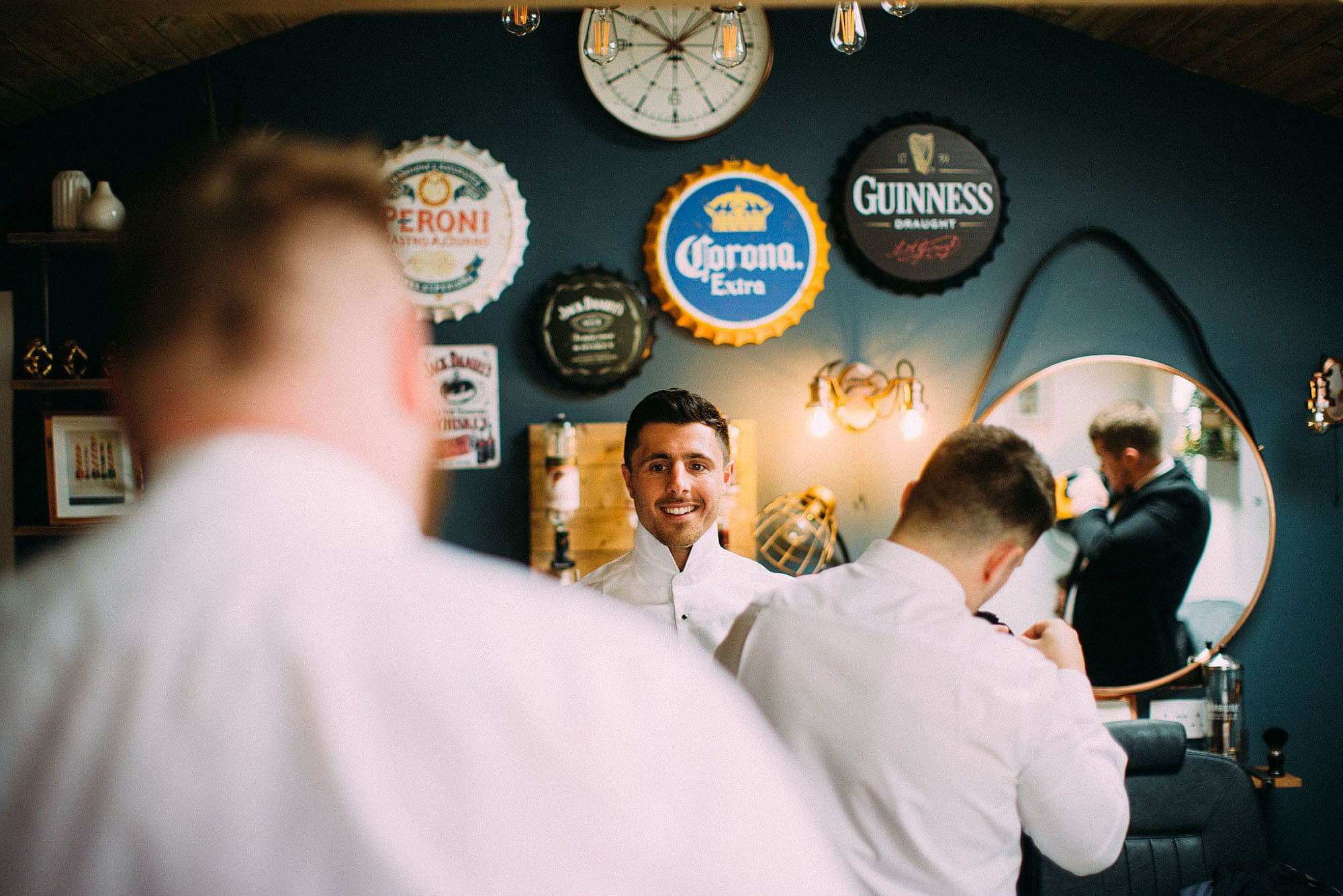 Merrydale Manor groomsmen man cave