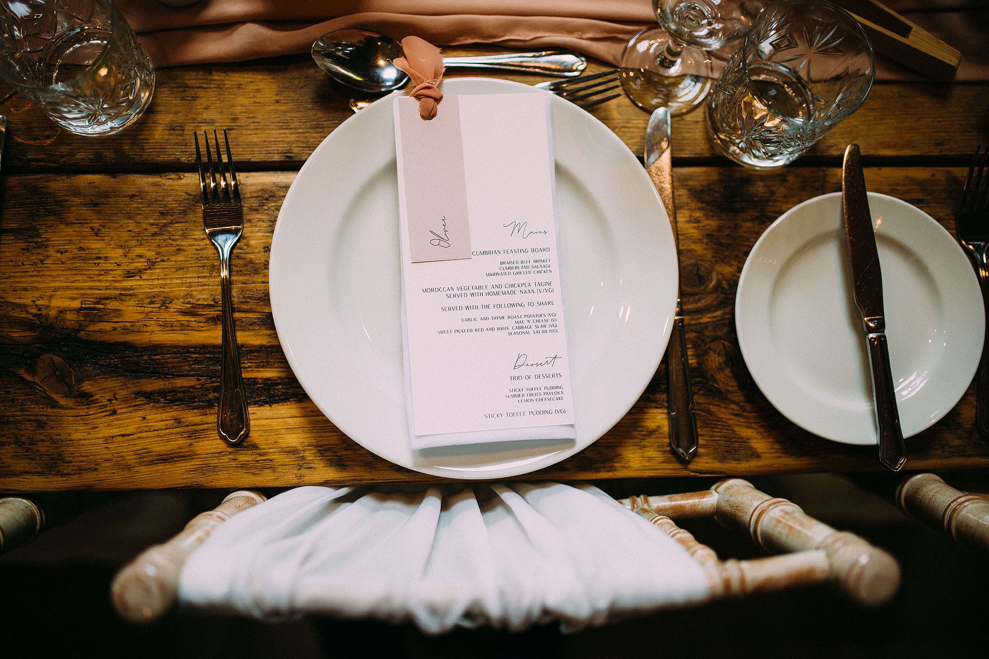 Wedding details at Eden Barn