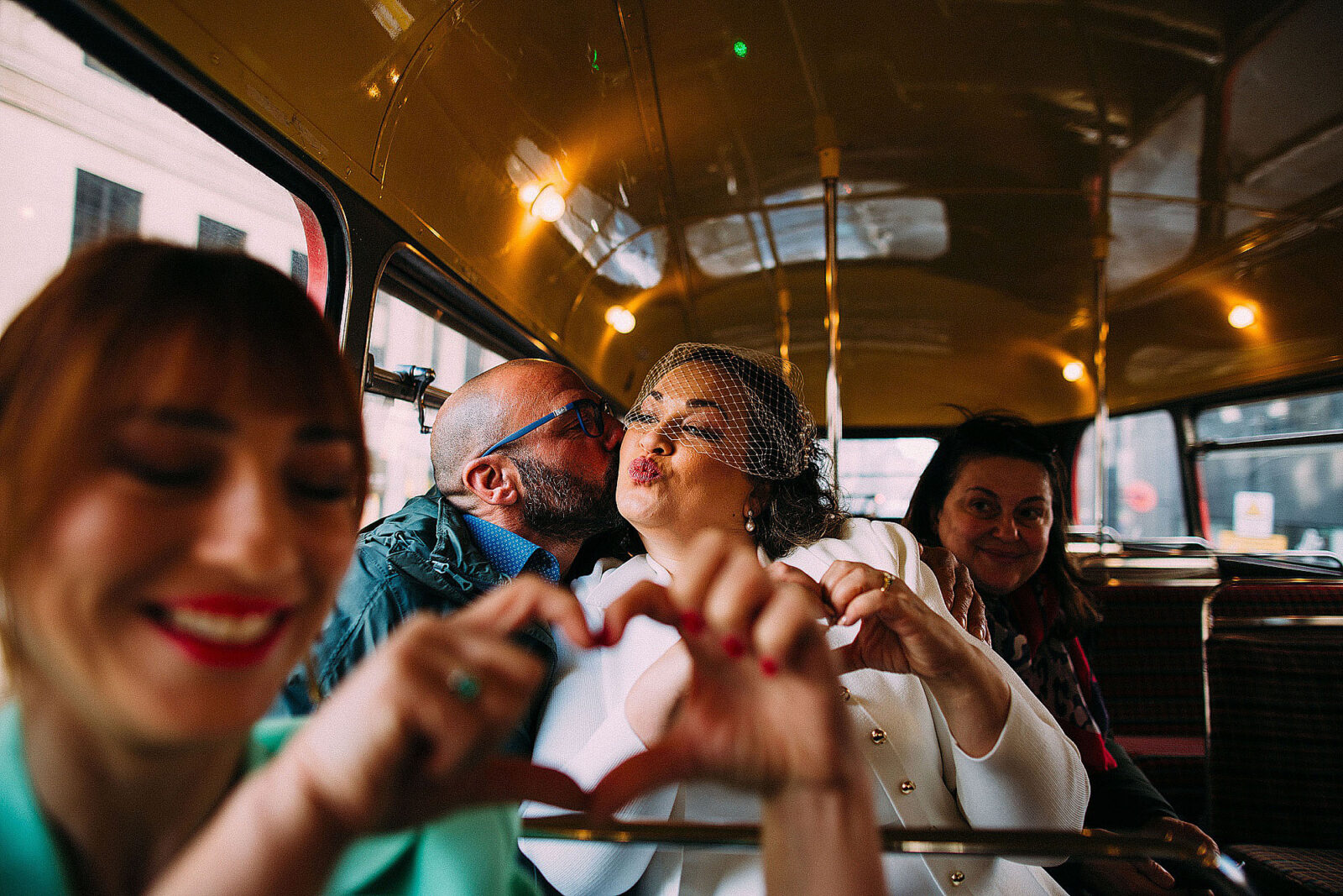 Eliza & Rory’s London Wedding Bus